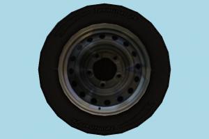 Wheel Tire Tire Low-poly